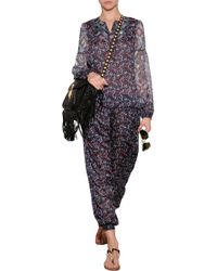 Anna Sui Mixed Print Tunic Top - Lyst