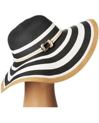 Vince Camuto Striped Floppy With Rope Band - Lyst
