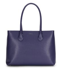 Furla Martha Saffiano Leather Tote - Lyst