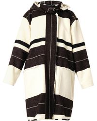 Isabel Marant Adil Striped Blanket Coat - Lyst