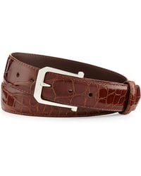 W.kleinberg Glazed Alligator Belt With The Paisley Buckle - Lyst