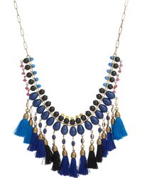 Isabel Marant Beaded Collar Necklace With Tassels - Lyst