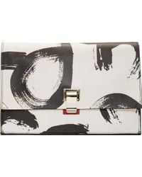 Proenza Schouler White And Red Abstract Print Leather Small Lunchbag - Lyst