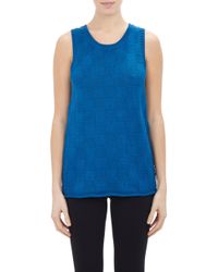 Derek Lam Checkerboard-Stitch Sleeveless Sweater - Lyst