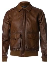 Ralph Lauren Blue Label 'Ashburn' Leather Jacket - Lyst