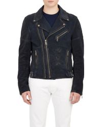 Ralph Lauren Black Label Suede Moto Jacket - Lyst