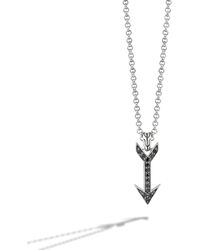 John Hardy Arrow Charm Necklace - Lyst