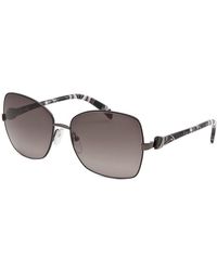 Emilio Pucci Women'S Square Black And Gunmetal Sunglasses - Lyst