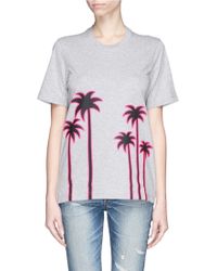 Markus Lupfer 'Neon Palm Tree' Alex T-Shirt - Lyst
