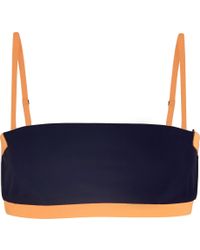 T By Alexander Wang Two-Tone Bandeau Bikini Top - Lyst