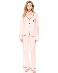 Wildfox Love Is Everything Pj Set - Black - Lyst