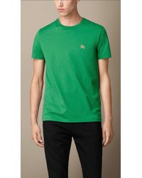 Burberry Liquid-Soft Cotton T-Shirt - Lyst