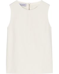 Narciso Rodriguez Cutout Stretch-Twill Top - Lyst