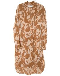 By Malene Birger Nilde Silk Print Tunic Dress - Lyst