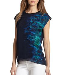Elie Tahari Rachel Silk Blouse - Lyst