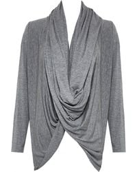Alice + Olivia Long Sleeve Drape Wrap Around - Lyst