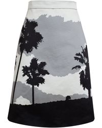 OSMAN Emperor Palms Skirt - Lyst