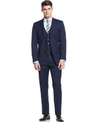 Calvin Klein X Big And Tall Navy Vested Extra Slim-Fit Suit - Lyst