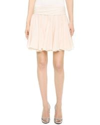 Viktor & Rolf Chiffon Skirt - Cream - Lyst