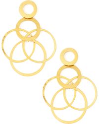 Herve Van Der Straeten Interlocked-Hoops Drop Earrings - Lyst