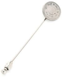 Hermes Pre-Owned Clou De Selle Pin Brooch - Lyst