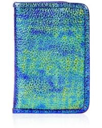 Topshop Metallic Oytser Card Holder - Lyst