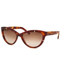 Chloé Women'S Cat Eye Havana Sunglasses - Lyst