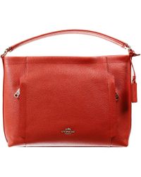 orange coach shoulder bag