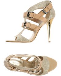 guess tan sandals