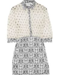 Balmain Printed Silk Dress - Lyst
