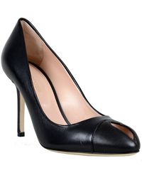 Sergio Rossi Peep-Toe Pump - Lyst