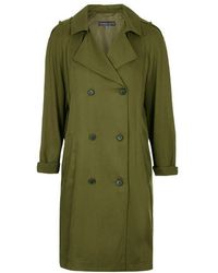 Topshop Petite Split Back Duster Coat - Lyst
