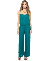 Haute Hippie Cross Back Jumpsuit - Peruvian Blue - Lyst