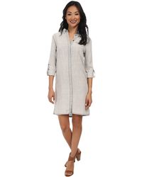 Calvin Klein Jeans Tencel Button Down Dress - Lyst