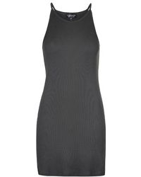 Topshop Acid Wash Strappy Bodycon Dress - Lyst