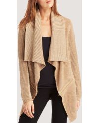 Kenneth Cole Sabrina Metallic Knit Cardigan - Lyst