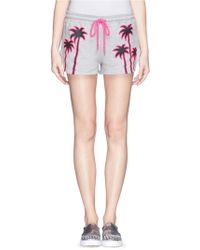 Markus Lupfer 'Neon Palm Tree' Print Shorts - Lyst