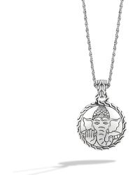 John Hardy Heritage Round Charm Pendant - Lyst