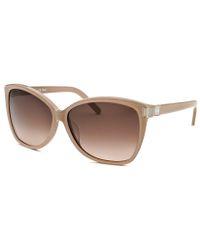 Chloé Women'S Square Two-Tone Light Brown Sunglasses - Lyst