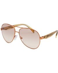 Emilio Pucci Women'S Aviator Rose-Tone Sunglasses - Lyst
