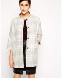 Helene Berman Kimono Coat With Welt Pocket - Lyst