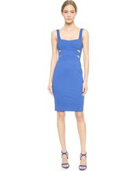 Narciso Rodriguez Cutout Bodice Sheath Dress - Blue - Lyst