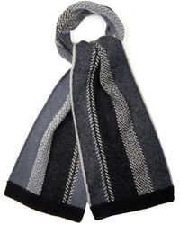 Paul Smith Striped-Knit Scarf - Lyst