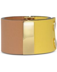 Marni Bi-Colored Leather Cuff Bracelet - Lyst