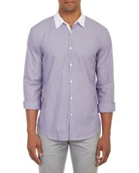 John Varvatos Contrast Collar Shirt - Lyst
