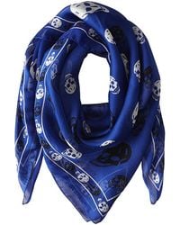 Alexander McQueen Bicolor Skull Shawl Pashmina - Lyst