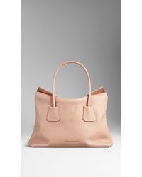 Burberry Medium Leather Tote Bag - Lyst