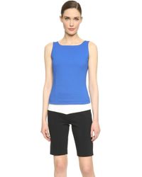 Narciso Rodriguez Sleeveless Cutout Top - Blue - Lyst