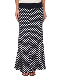 Karen Kane Mitered Stripe Maxi Skirt - Lyst