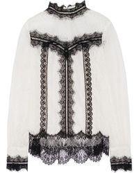 Anna Sui Lace Blouse - Lyst